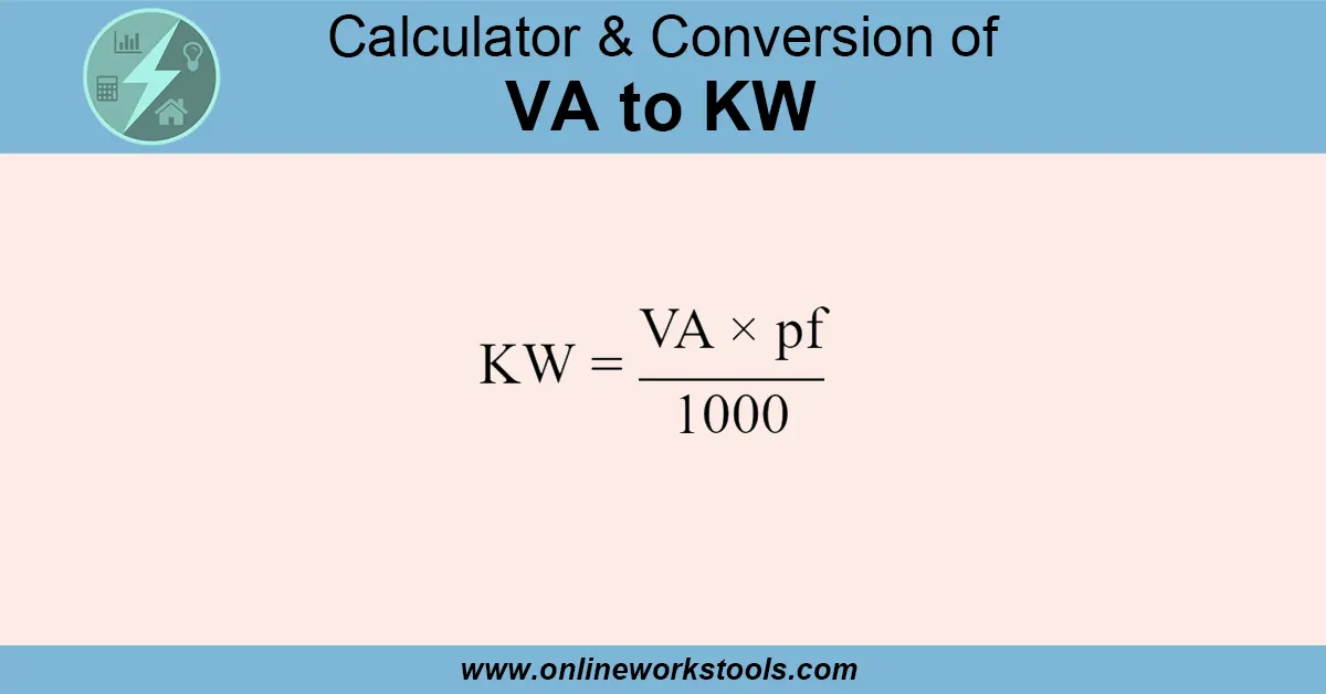 VA to KW Calculator