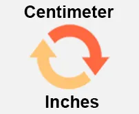 Centimeter to inches Calculator