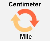 Centimeter to miles Calculator