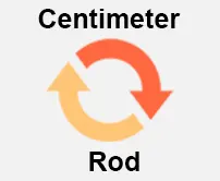 Centimeter to Rod Calculator