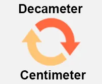 Decameter to Centimeter Calculator