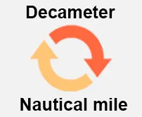 Decameter to Nautical-mile Calculator