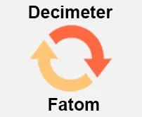 Decimeter to Fathom Calculator