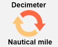 Decimeter to Nautical-mile Calculator