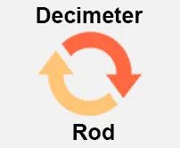 Decimeter to Rod Calculator