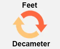 Feet to Decameter Calcultor