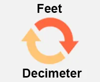 Feet to Decimeter Calcultor