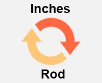 Inches to Rod Calcultor