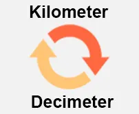 Kilometer to Decimeter Calcultor