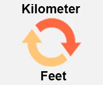 Kilometer to Feet Calcultor