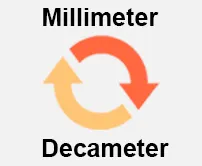 Millimeter to Decameter Calcultor