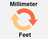 Millimeter to Feet Calcultor