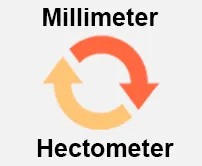 Millimeter to Hectometer Calcultor