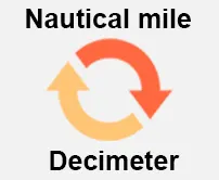 Nautical-mile to Decimeter Calcultor