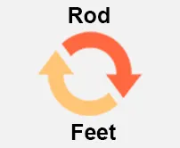 Rod to Feet Calcultor