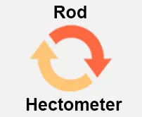 Rod to Hectometer Calcultor