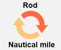 Rod to Nautical-mile Calcultor