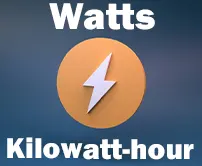 Watts to kilowatt-hours Calculator